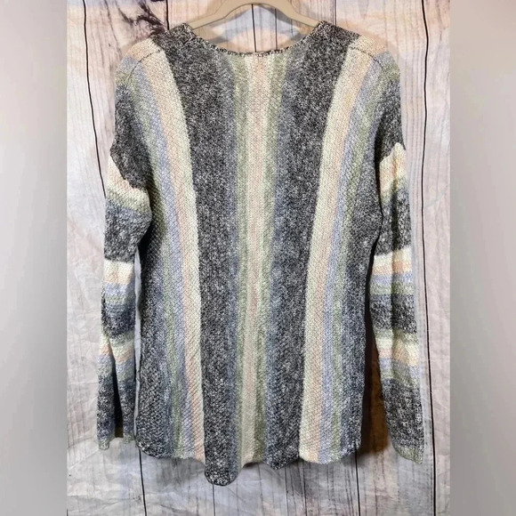 Wranglers Women’s Knit Long Sleeve Striped Sweater - Picture 3 of 5